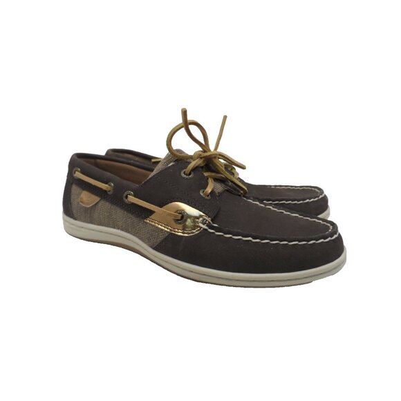 Sperry Women's 2 Eye Lace Up Boat Shoe STS81357 Brown Size 6M - Picture 1 of 8